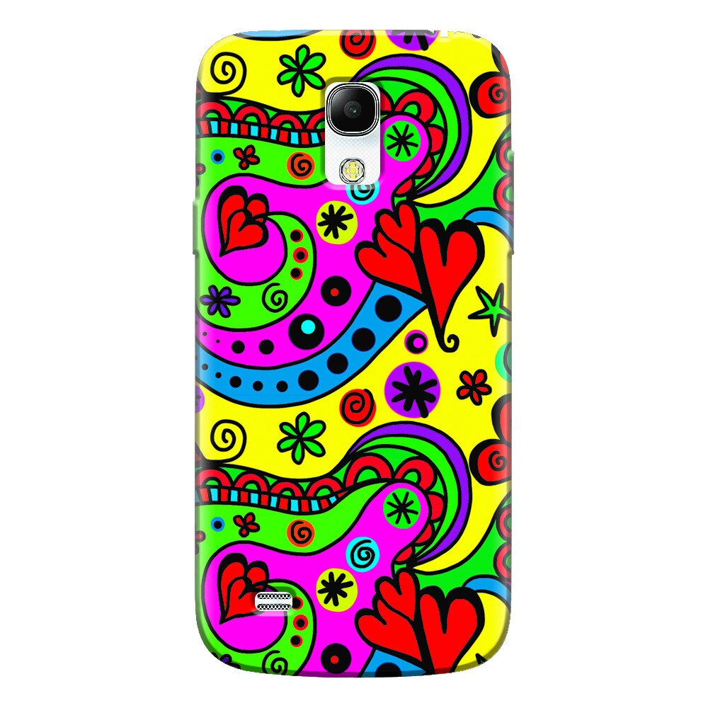 Husa silicon pentru Samsung Galaxy S4 Mini, Heart Color