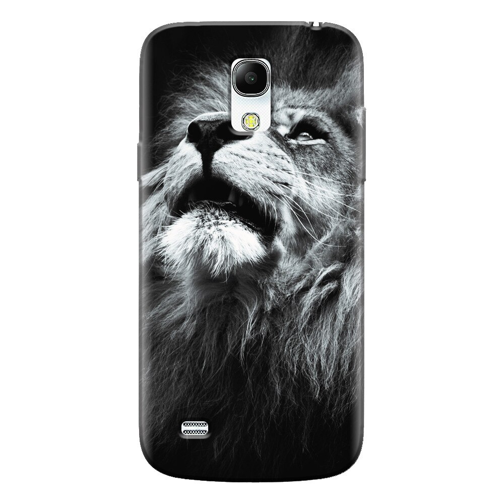 Husa silicon pentru Samsung Galaxy S4 Mini, Majestic Lion Portrait