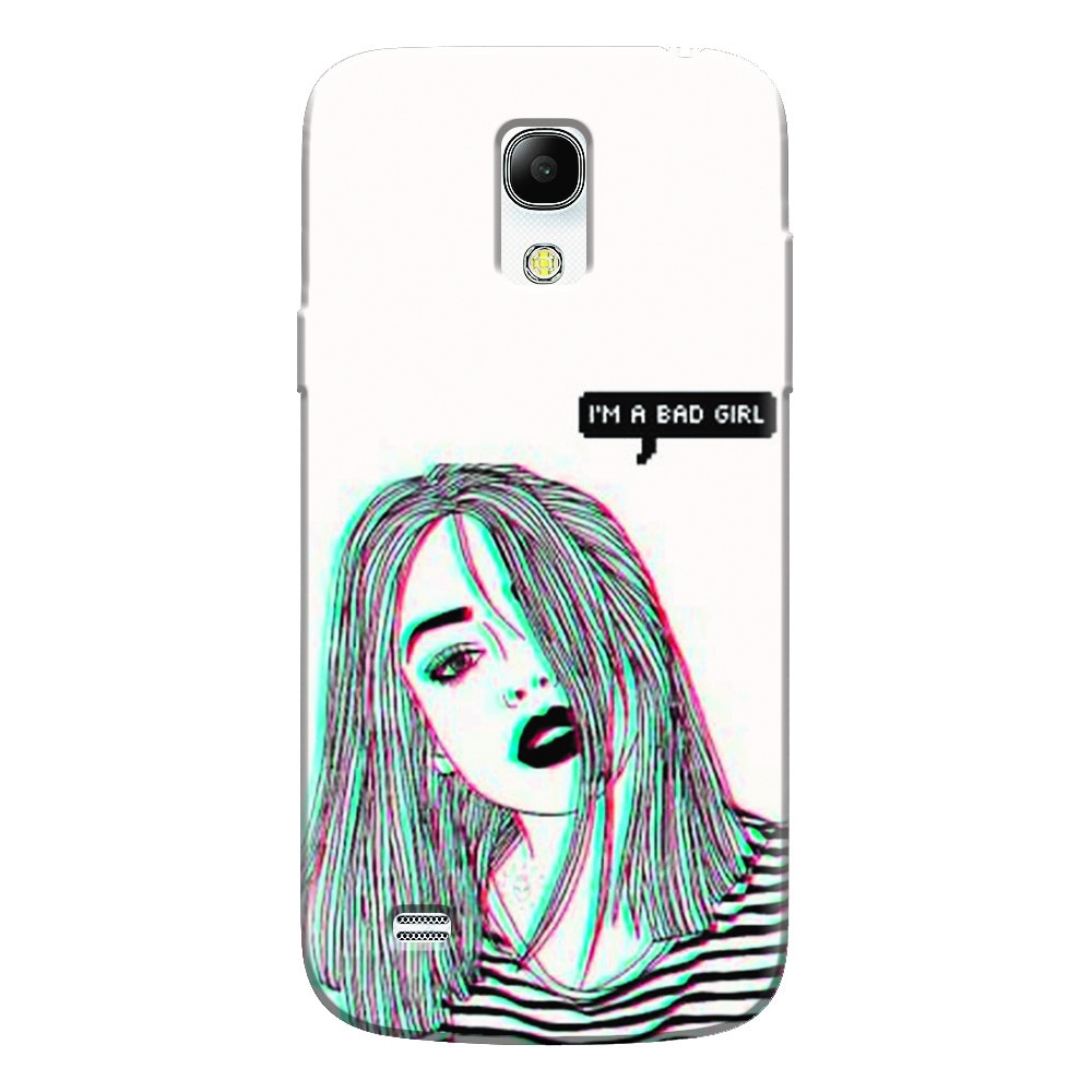 Husa silicon pentru Samsung Galaxy S4 Mini, Im A Bad Girl