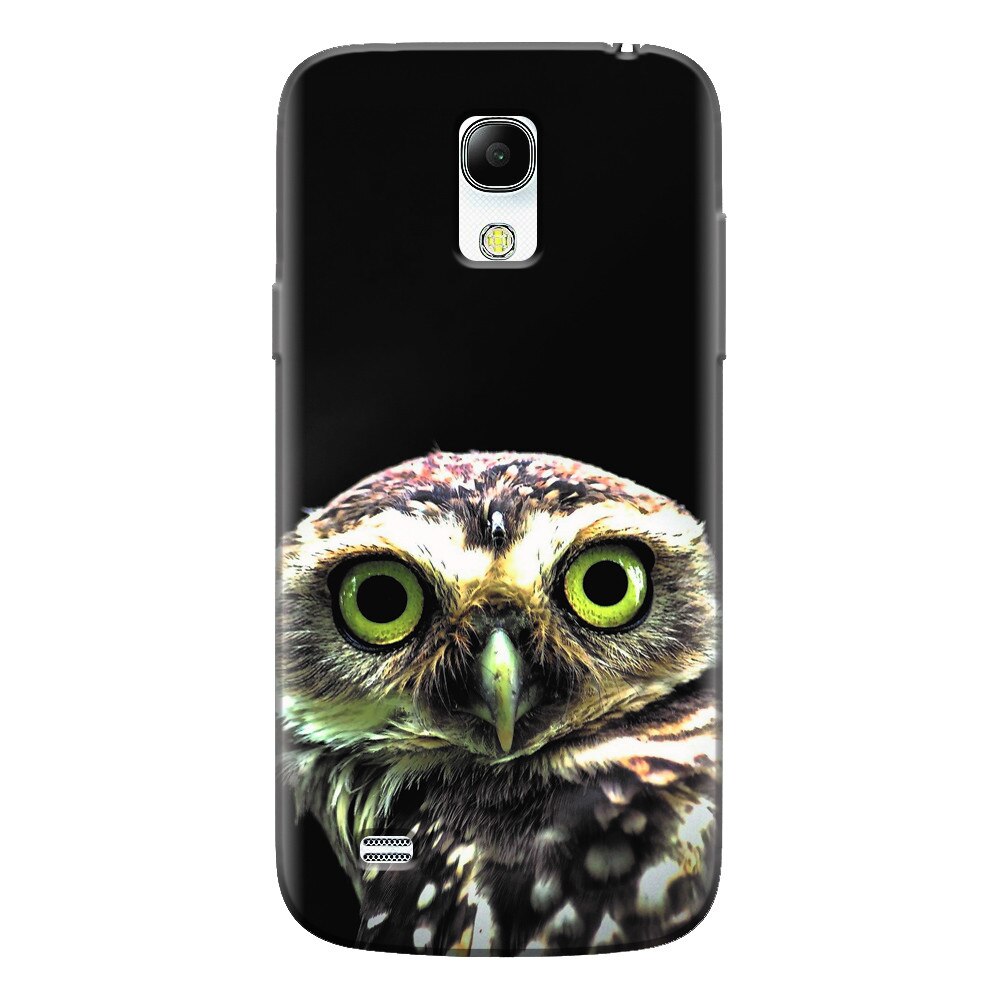 Husa silicon pentru Samsung Galaxy S4 Mini, Owl In The Dark