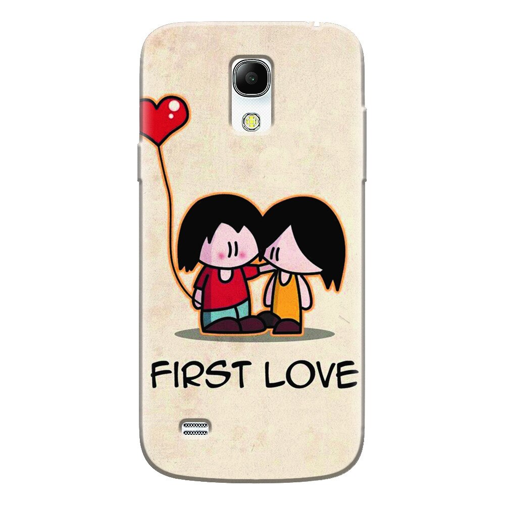 Husa silicon pentru Samsung Galaxy S4 Mini, First Love Great Lock Screen