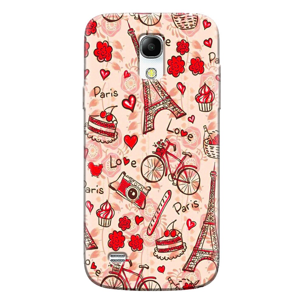 Husa silicon pentru Samsung Galaxy S4 Mini, Paris Love