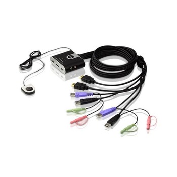 Switch KVM Aten CS692, 2 porturi, USB, HDMI, Negru Switch KVM Aten CS692, 2 porturi, USB, HDMI, Negru