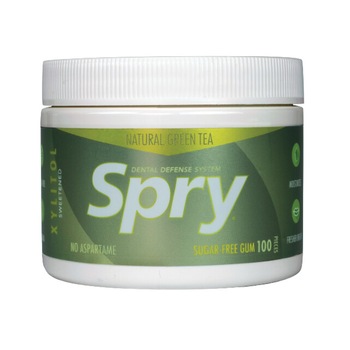 Guma de mestecat cu xylitol, Spry de la Xlear, fara zahar, 100% ingrediente naturale, aroma ceai verde (green tea), borcan 100 bucati Guma de mestecat cu xylitol, Spry de la Xlear, fara zahar, 100% ingrediente naturale, aroma ceai verde (green tea), borcan 100 bucati