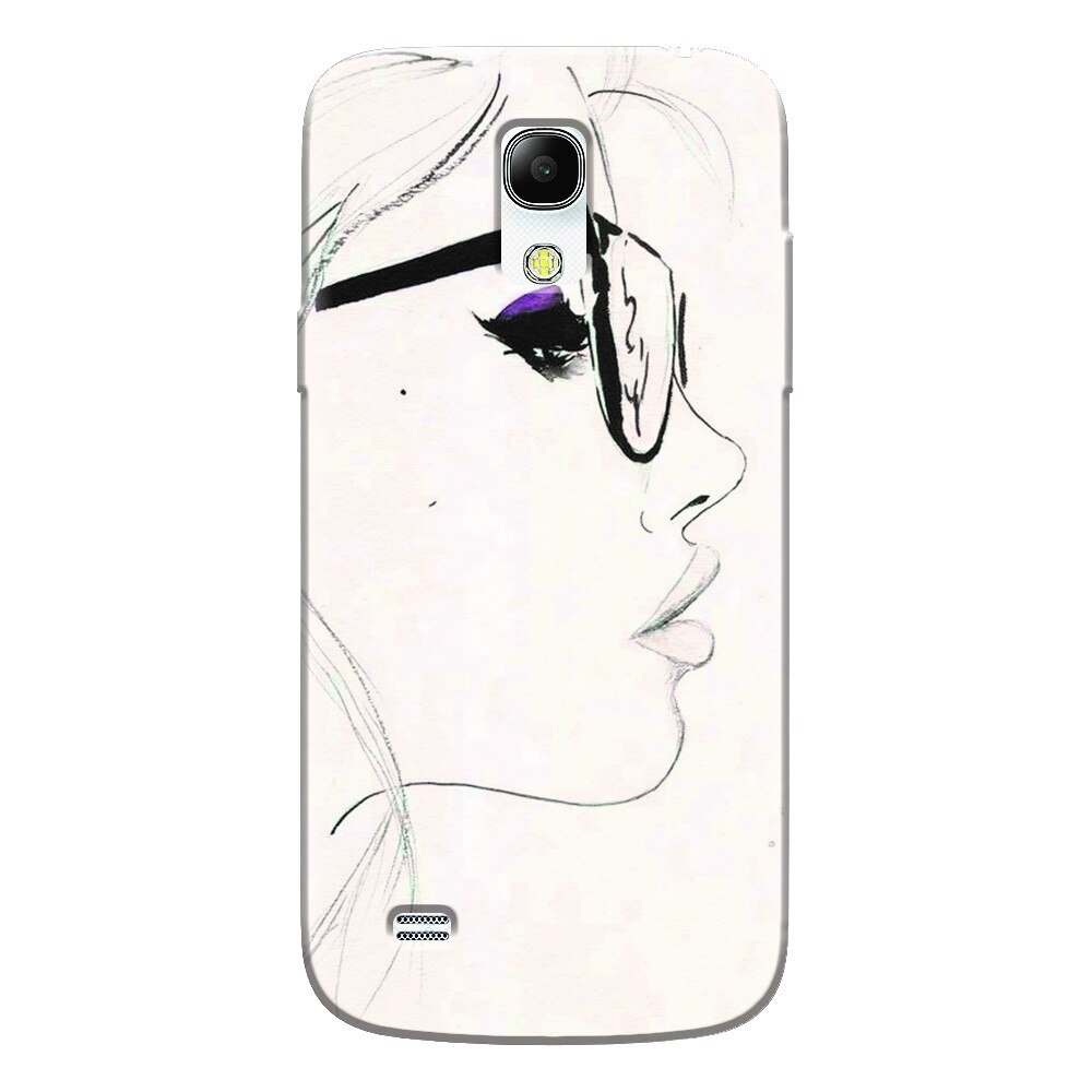 Husa silicon pentru Samsung Galaxy S4 Mini, Girl Face
