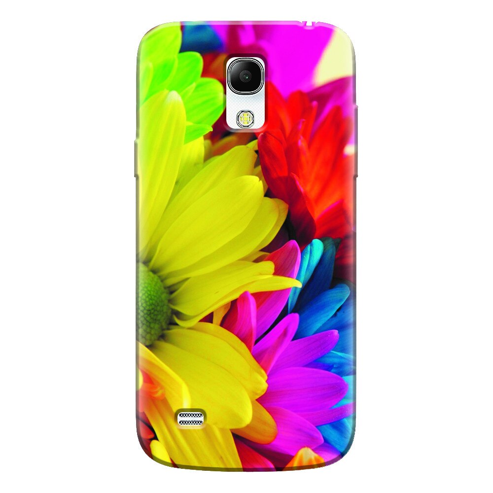 Husa silicon pentru Samsung Galaxy S4 Mini, Flower