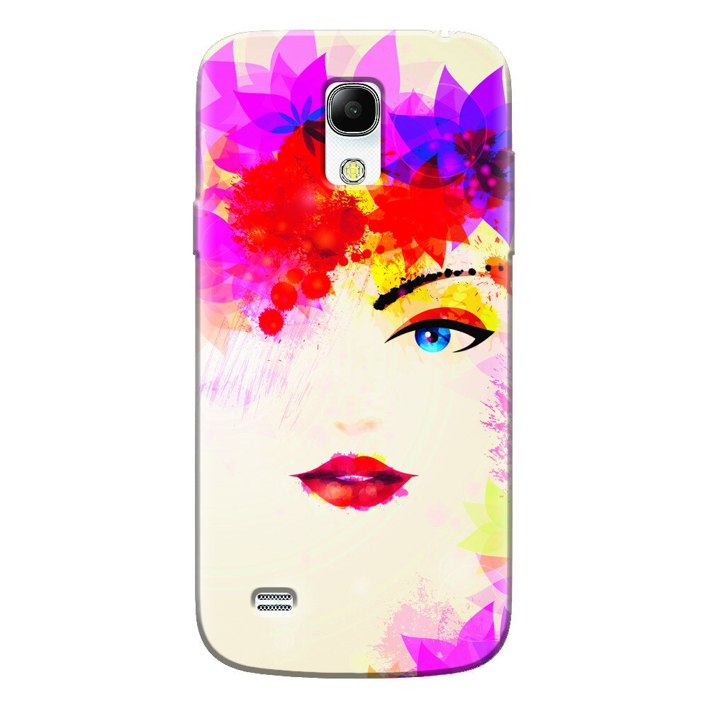 Husa silicon pentru Samsung Galaxy S4 Mini, Pretty Face