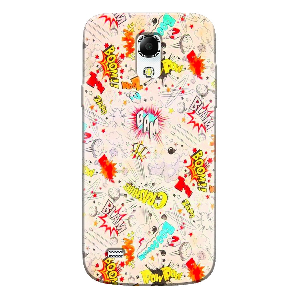 Husa silicon pentru Samsung Galaxy S4 Mini, Vintage Comic