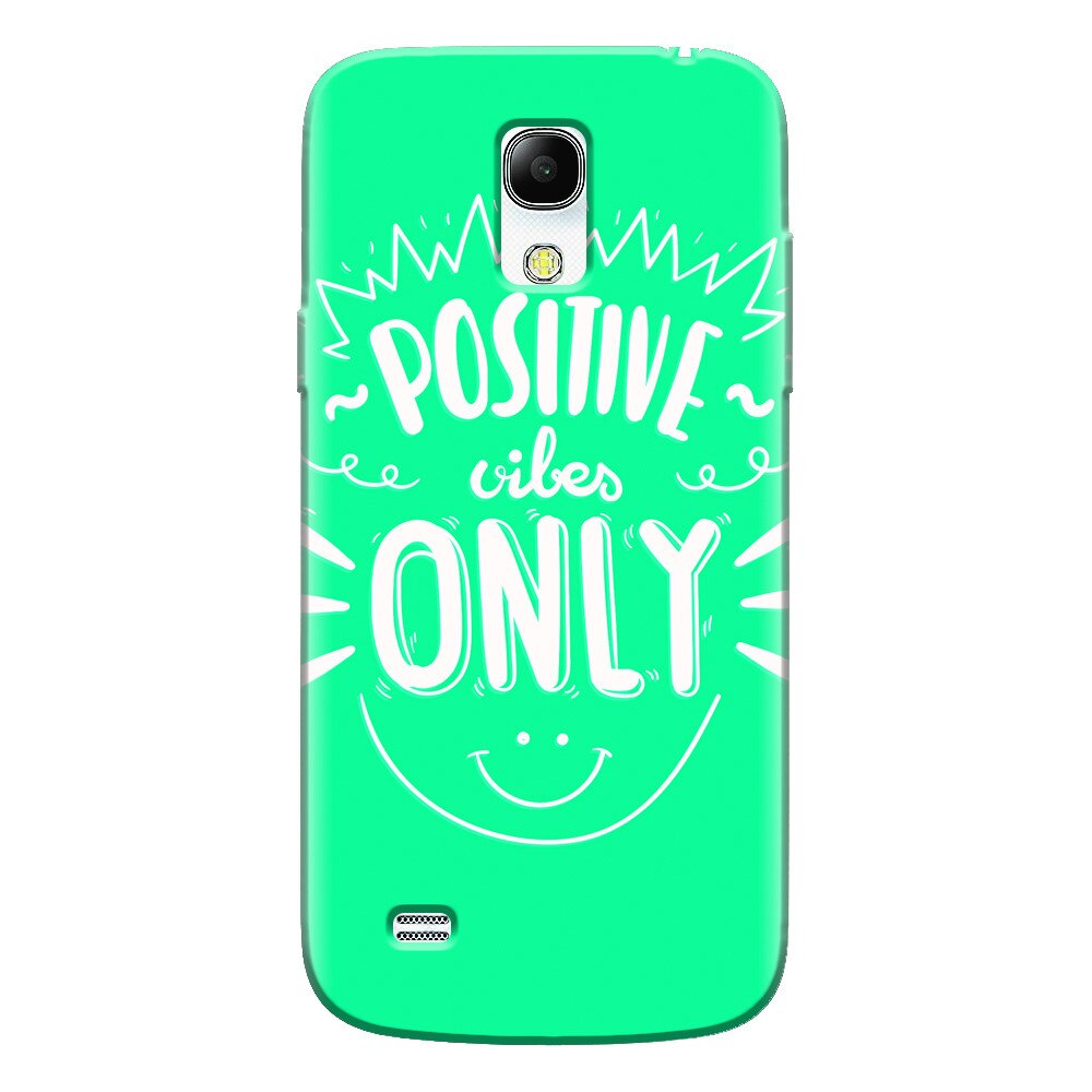 Husa silicon pentru Samsung Galaxy S4 Mini, Positive Vibes