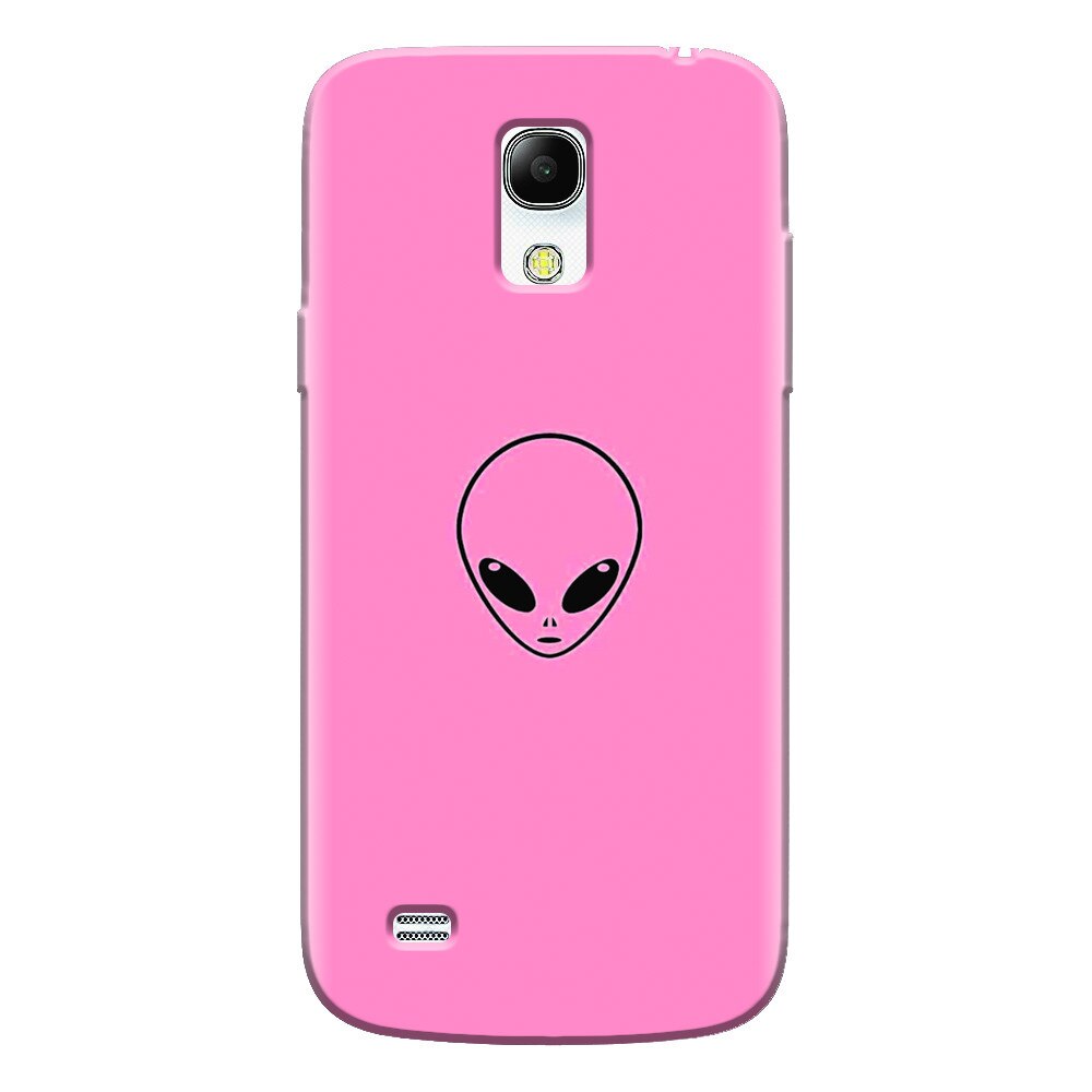 Husa silicon pentru Samsung Galaxy S4 Mini, Pink Alien