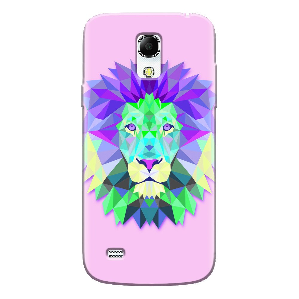 Husa silicon pentru Samsung Galaxy S4 Mini, Polygon Lion