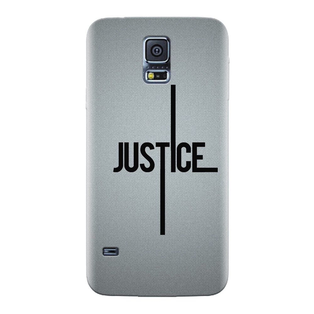 Husa silicon pentru Samsung Galaxy S5, Amir Justice Minimalistic Nubheebuccus Text