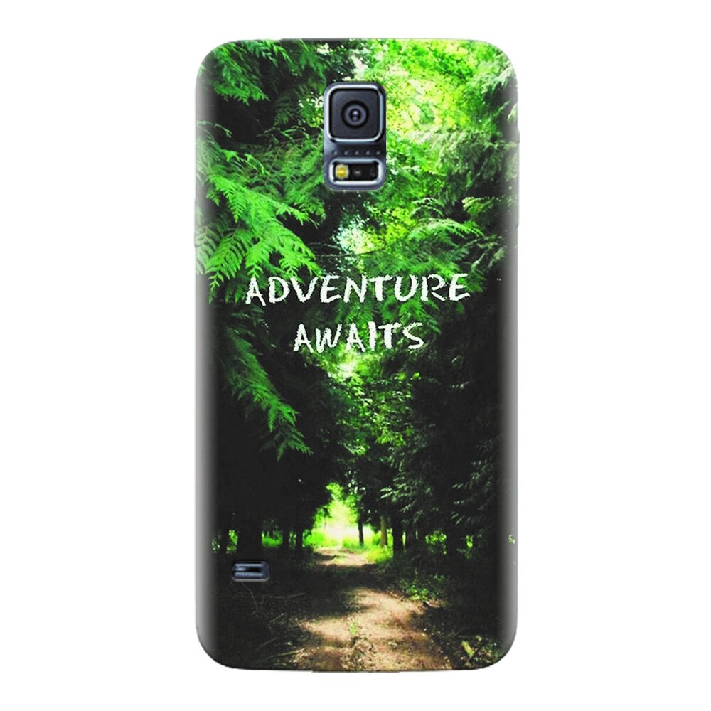 Husa silicon pentru Samsung Galaxy S5, Adventure Awaits Forest