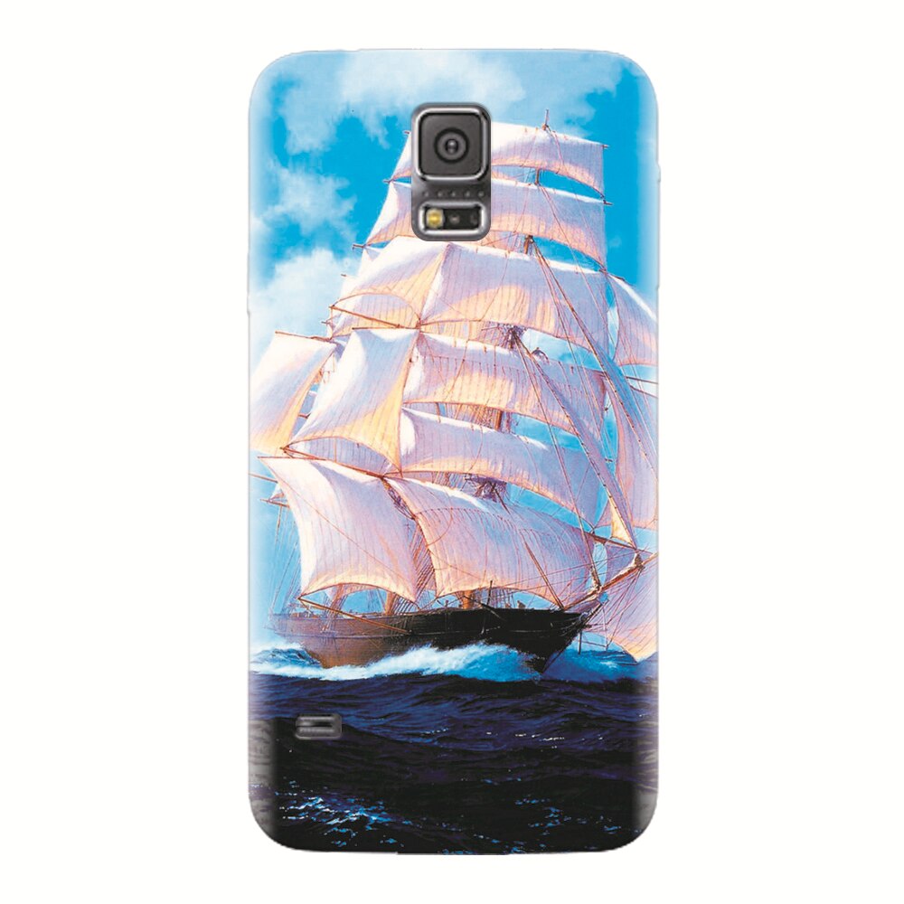 Husa silicon pentru Samsung Galaxy S5, Attractive Art Of Ships