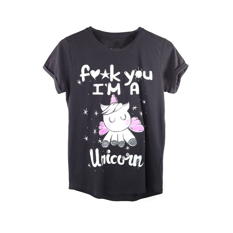 Tricou pictat Piticool F Unicorn M
