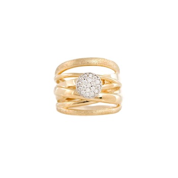 Inel din aur galben de 14k cu piatra zirconia Inel din aur galben de 14k cu piatra zirconia