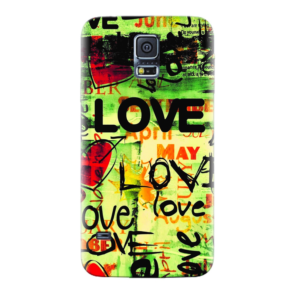 Husa silicon pentru Samsung Galaxy S5, Love Artwork