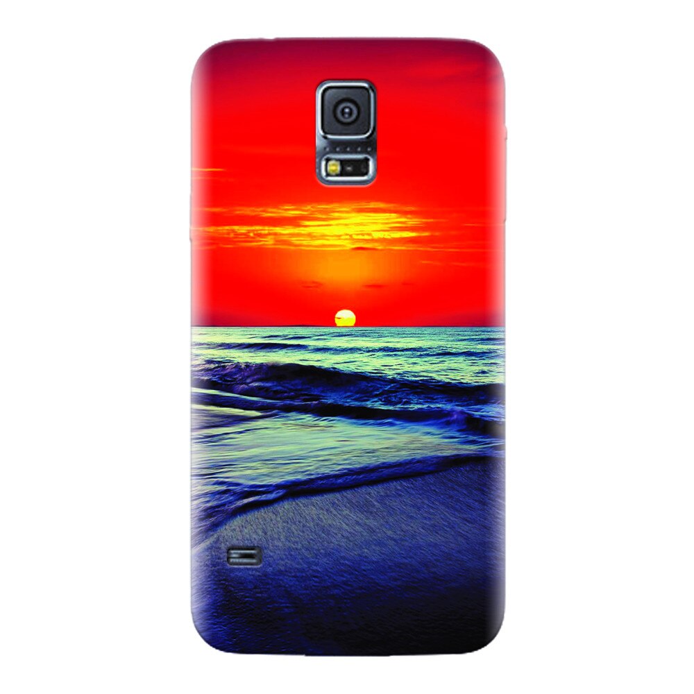 Husa silicon pentru Samsung Galaxy S5, Ocean Sunset