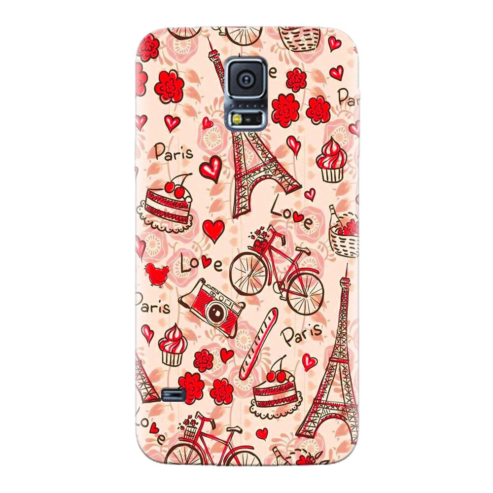 Husa silicon pentru Samsung Galaxy S5, Paris Love