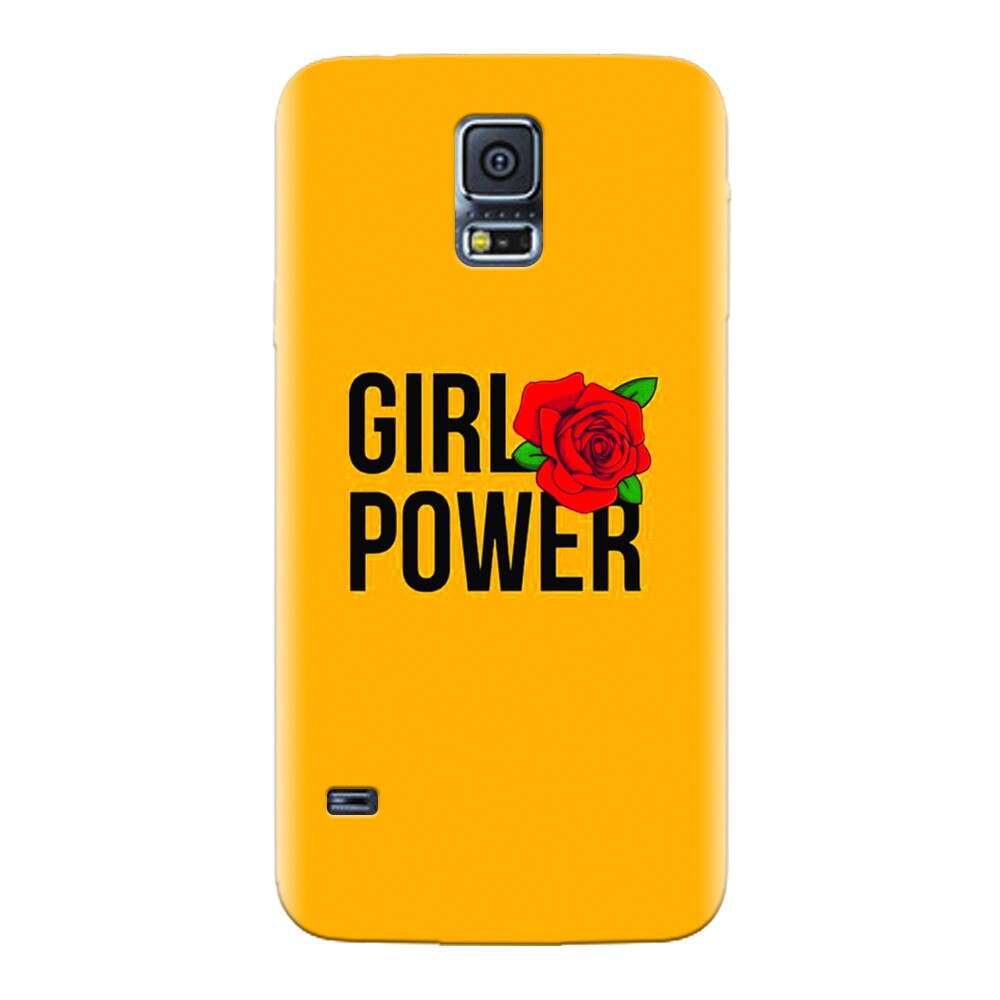 Husa silicon pentru Samsung Galaxy S5, Girl Power