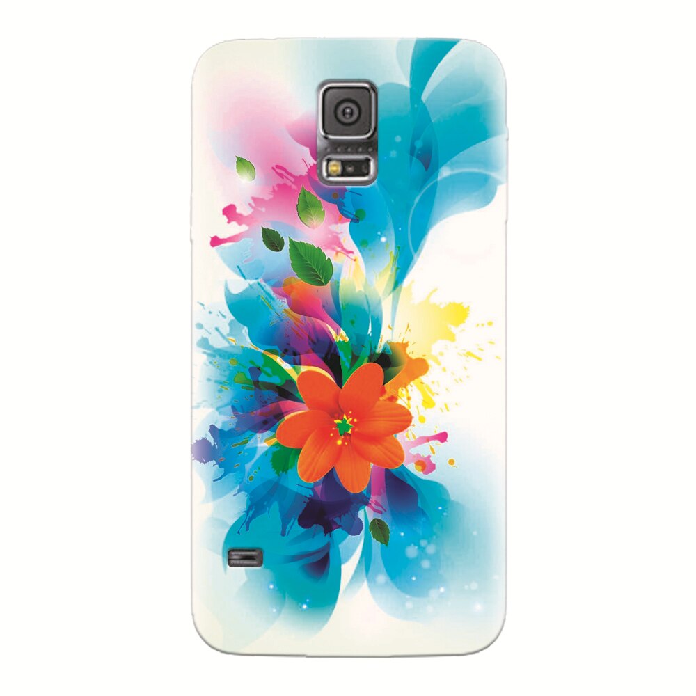 Husa silicon pentru Samsung Galaxy S5, Flower 011