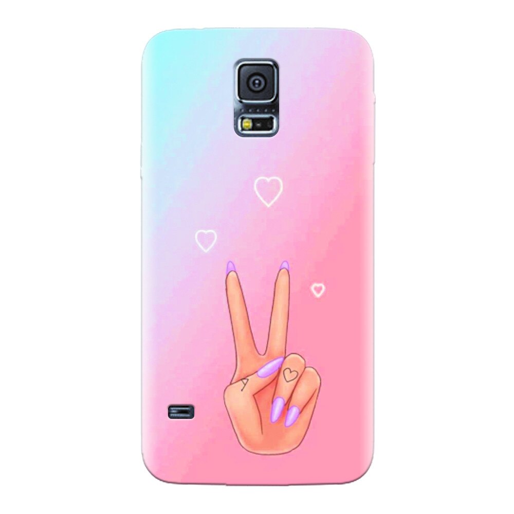 Husa silicon pentru Samsung Galaxy S5, Victory Love