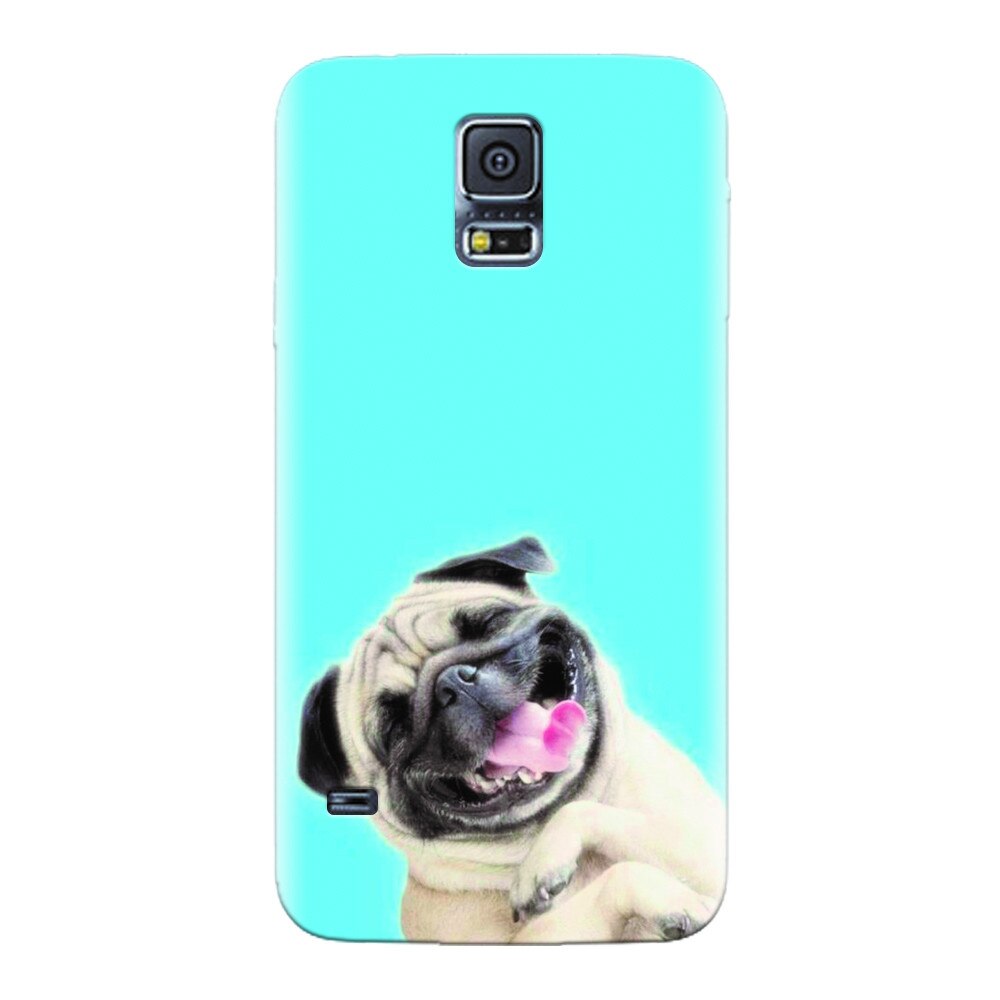 Husa silicon pentru Samsung Galaxy S5, Happy Dog