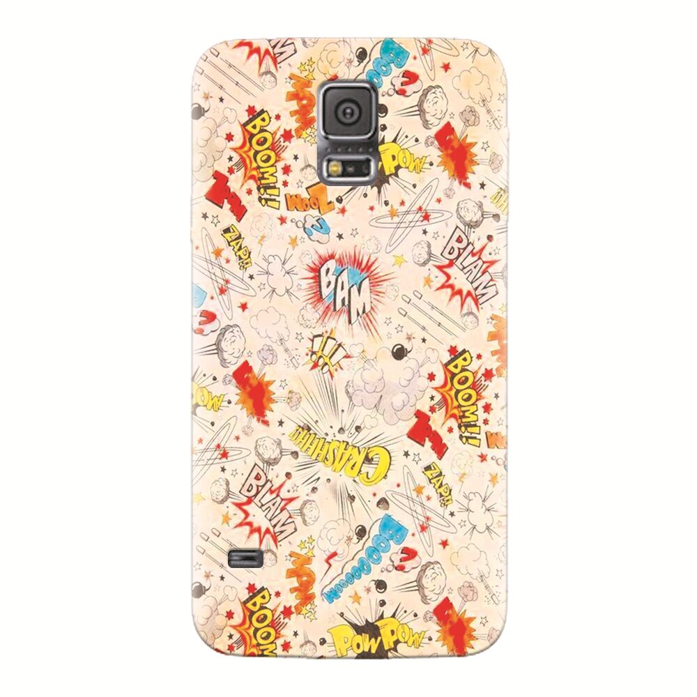 Husa silicon pentru Samsung Galaxy S5, Vintage Comic