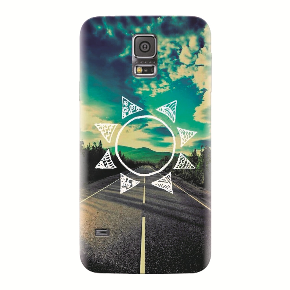 Husa silicon pentru Samsung Galaxy S5, Sun On The Road