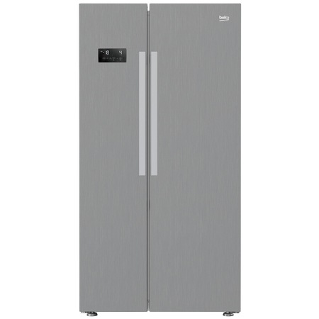 Side by side Beko GN1603130PT, 558 l, Clasa A++, NoFrost, H 179 cm, Argintiu