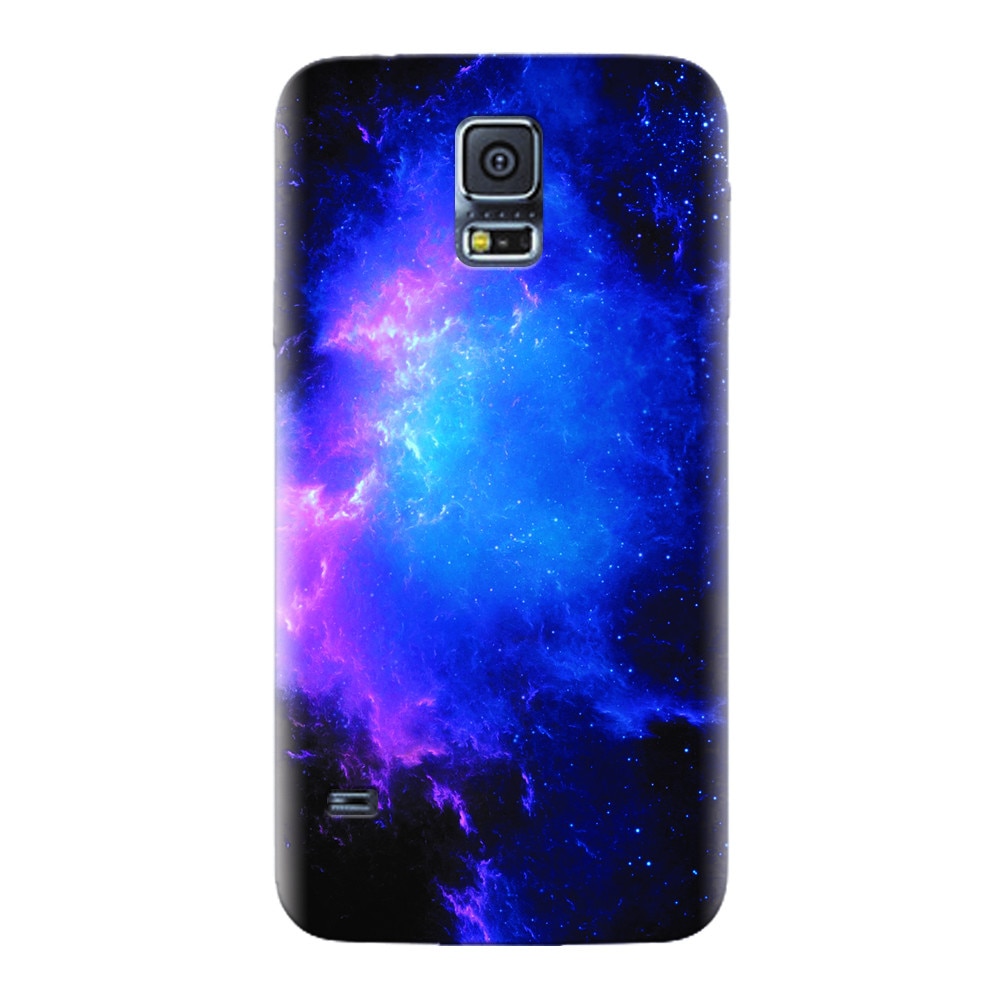 Husa silicon pentru Samsung Galaxy S5, Purple Space Nebula
