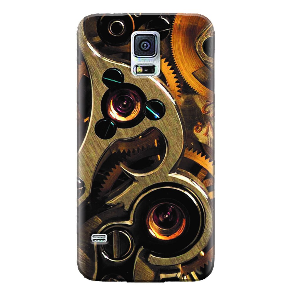 Husa silicon pentru Samsung Galaxy S5 Mini, Clock Mechanism