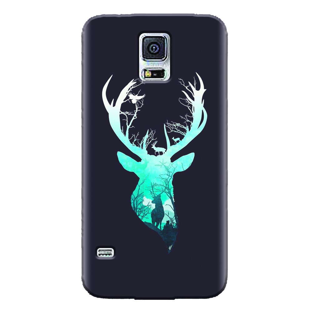 Husa silicon pentru Samsung Galaxy S5 Mini, Cerb