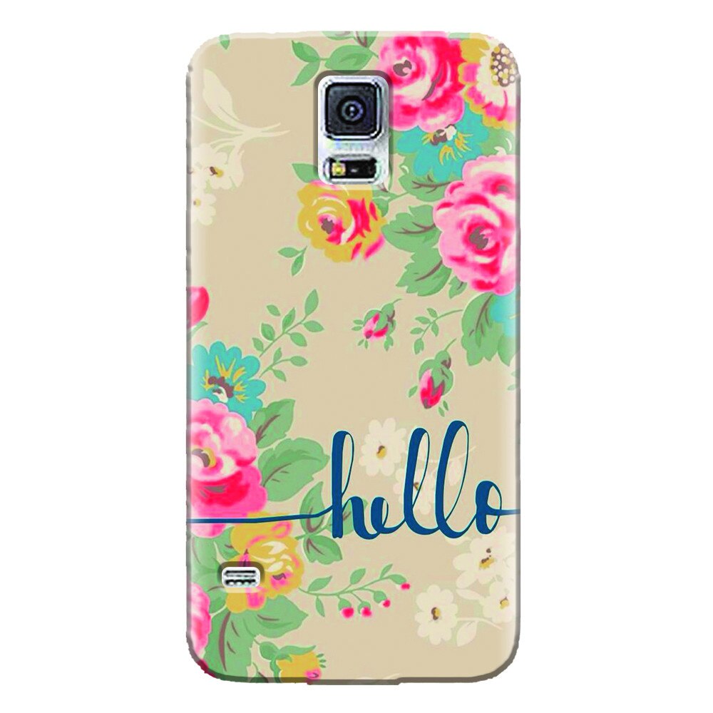 Husa silicon pentru Samsung Galaxy S5 Mini, Cute Flower Phone
