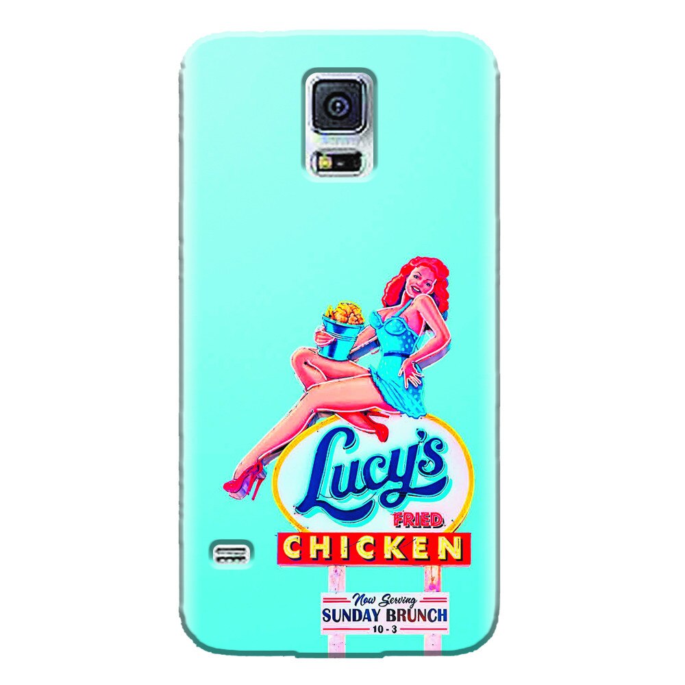 Husa silicon pentru Samsung Galaxy S5 Mini, American Vintage Restaurant Sign