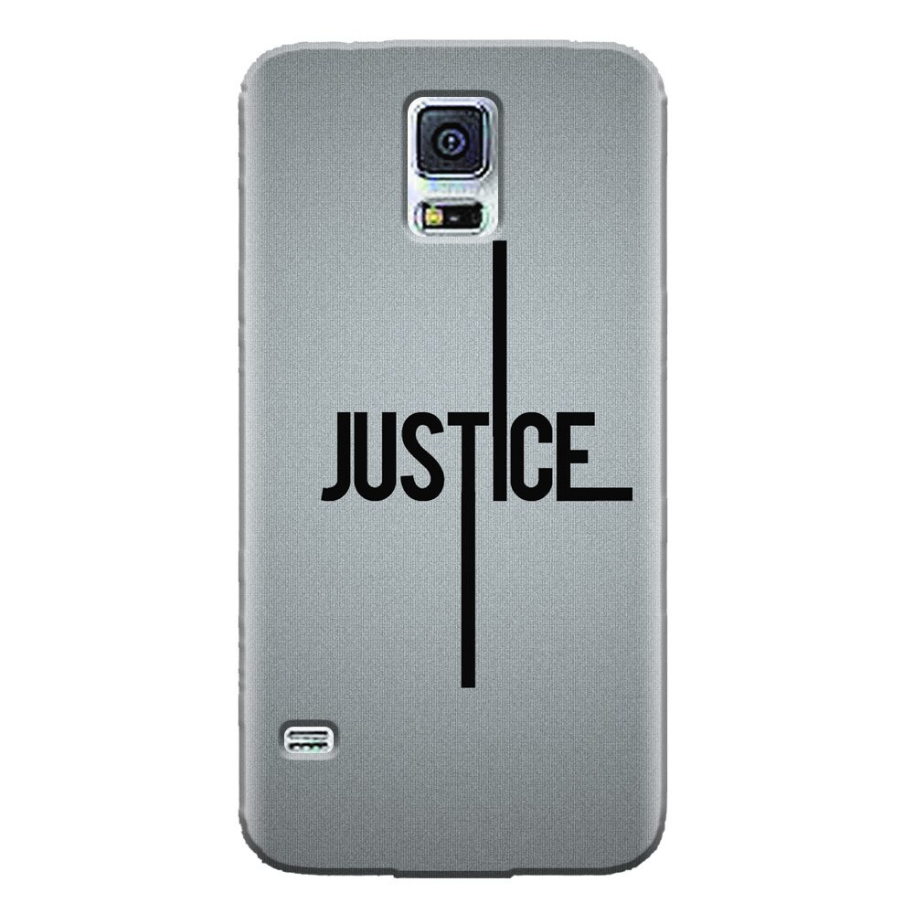 Husa silicon pentru Samsung Galaxy S5 Mini, Amir Justice Minimalistic Nubheebuccus Text