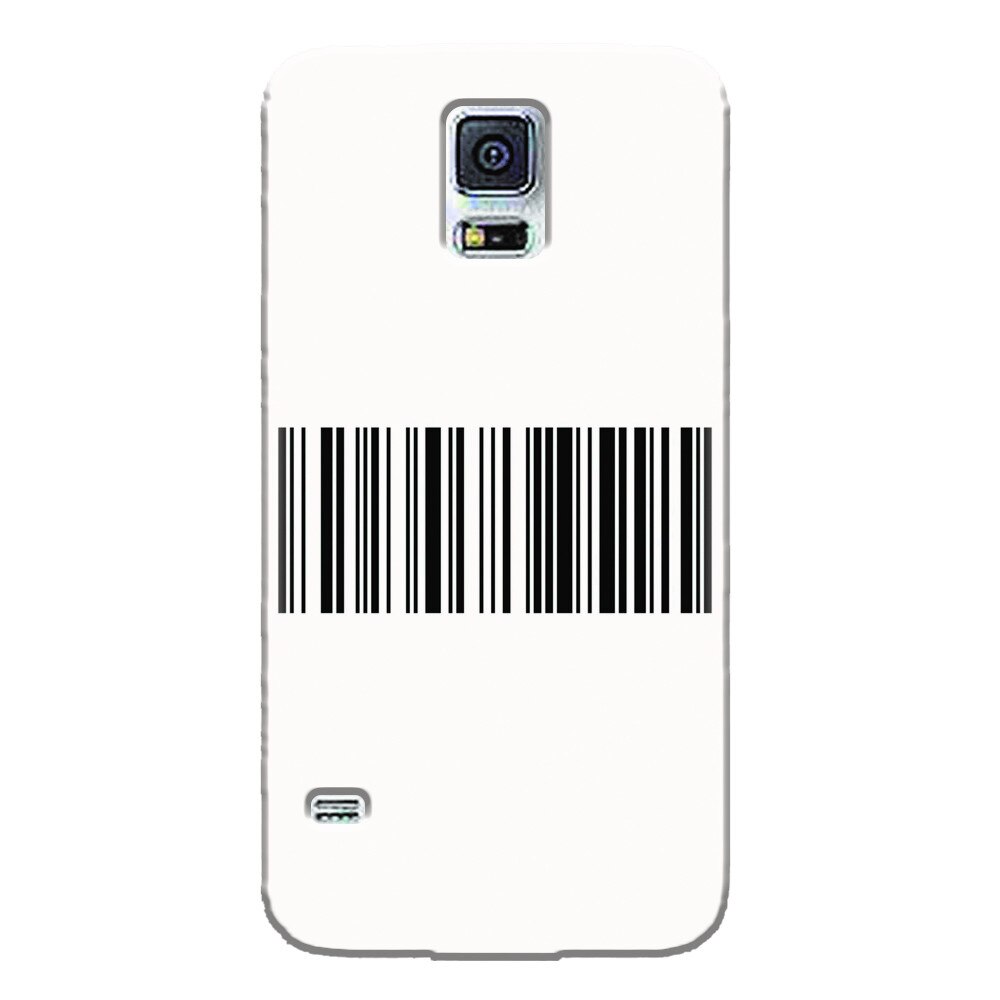 Husa silicon pentru Samsung Galaxy S5 Mini, Bar Code