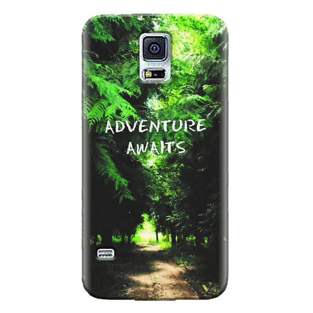Husa silicon pentru Samsung Galaxy S5 Mini, Adventure Awaits Forest