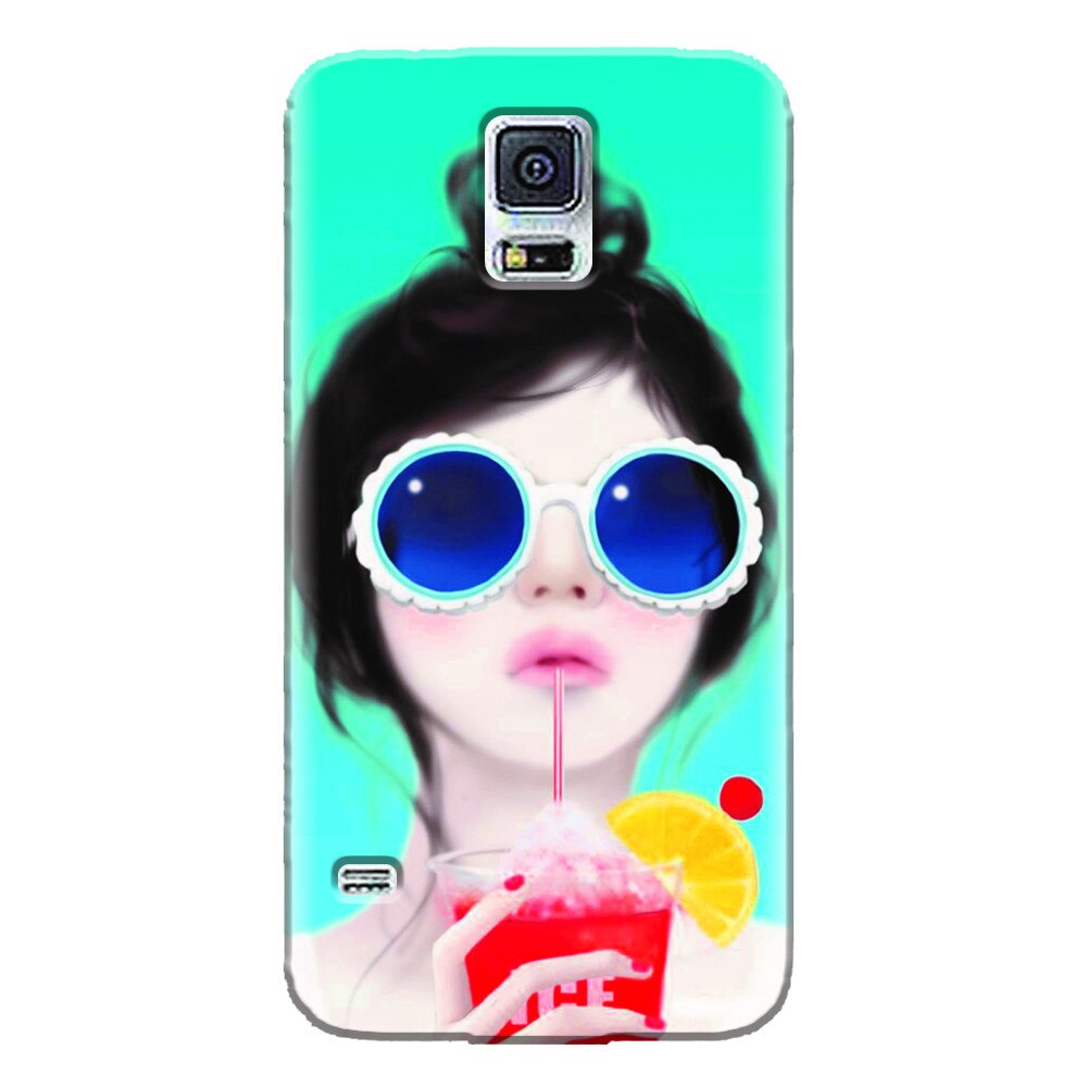 Husa silicon pentru Samsung Galaxy S5 Mini, Cute Girly 001
