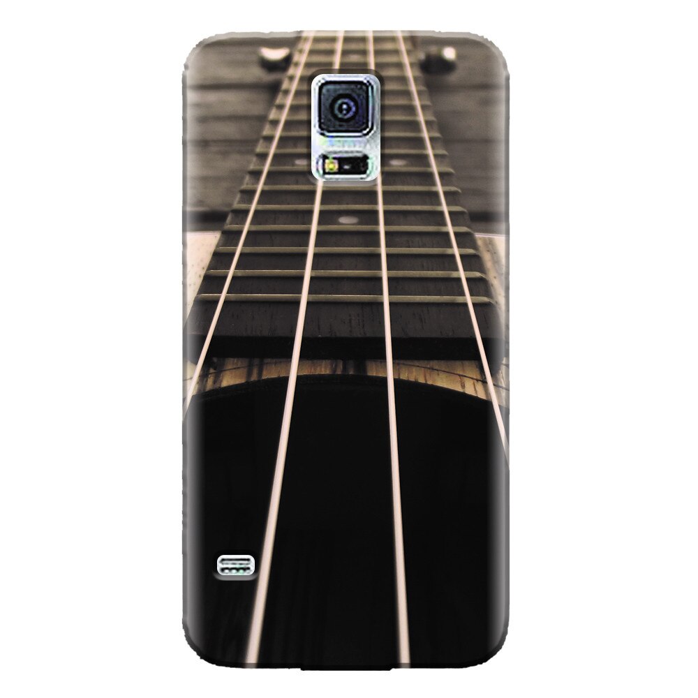 Husa silicon pentru Samsung Galaxy S5 Mini, Bass Guitar