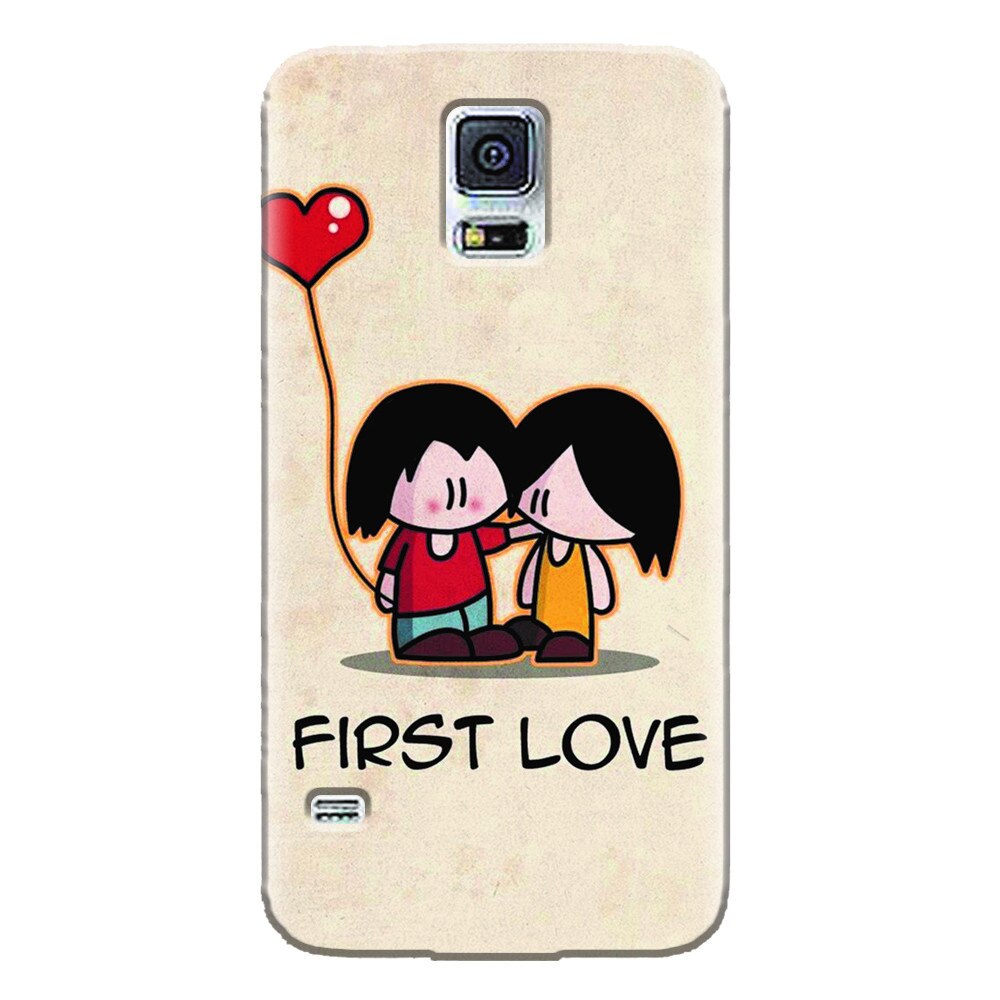 Husa silicon pentru Samsung Galaxy S5 Mini, First Love Great Lock Screen