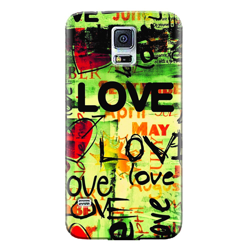 Husa silicon pentru Samsung Galaxy S5 Mini, Love Artwork