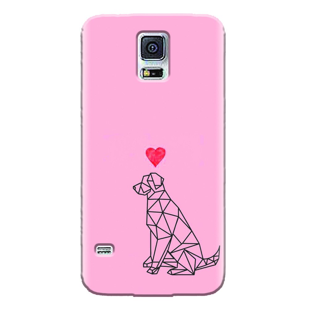 Husa silicon pentru Samsung Galaxy S5 Mini, Love Dog