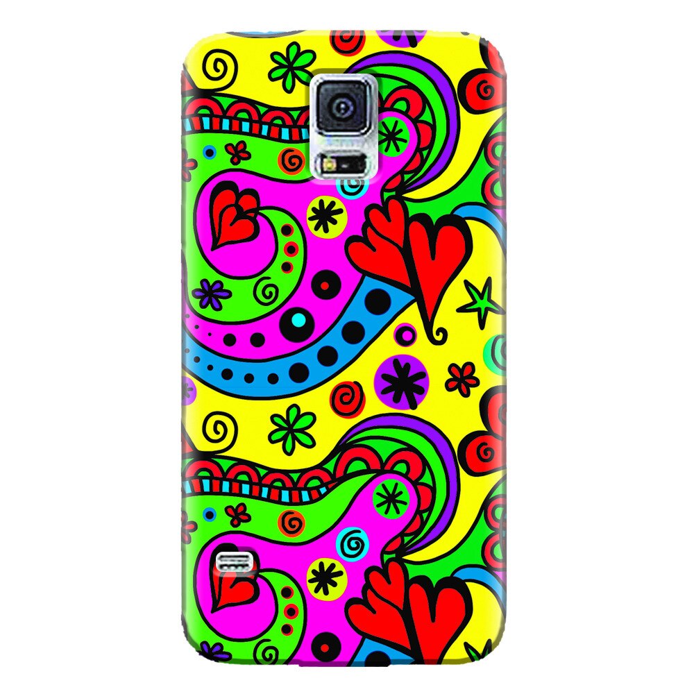 Husa silicon pentru Samsung Galaxy S5 Mini, Heart Color