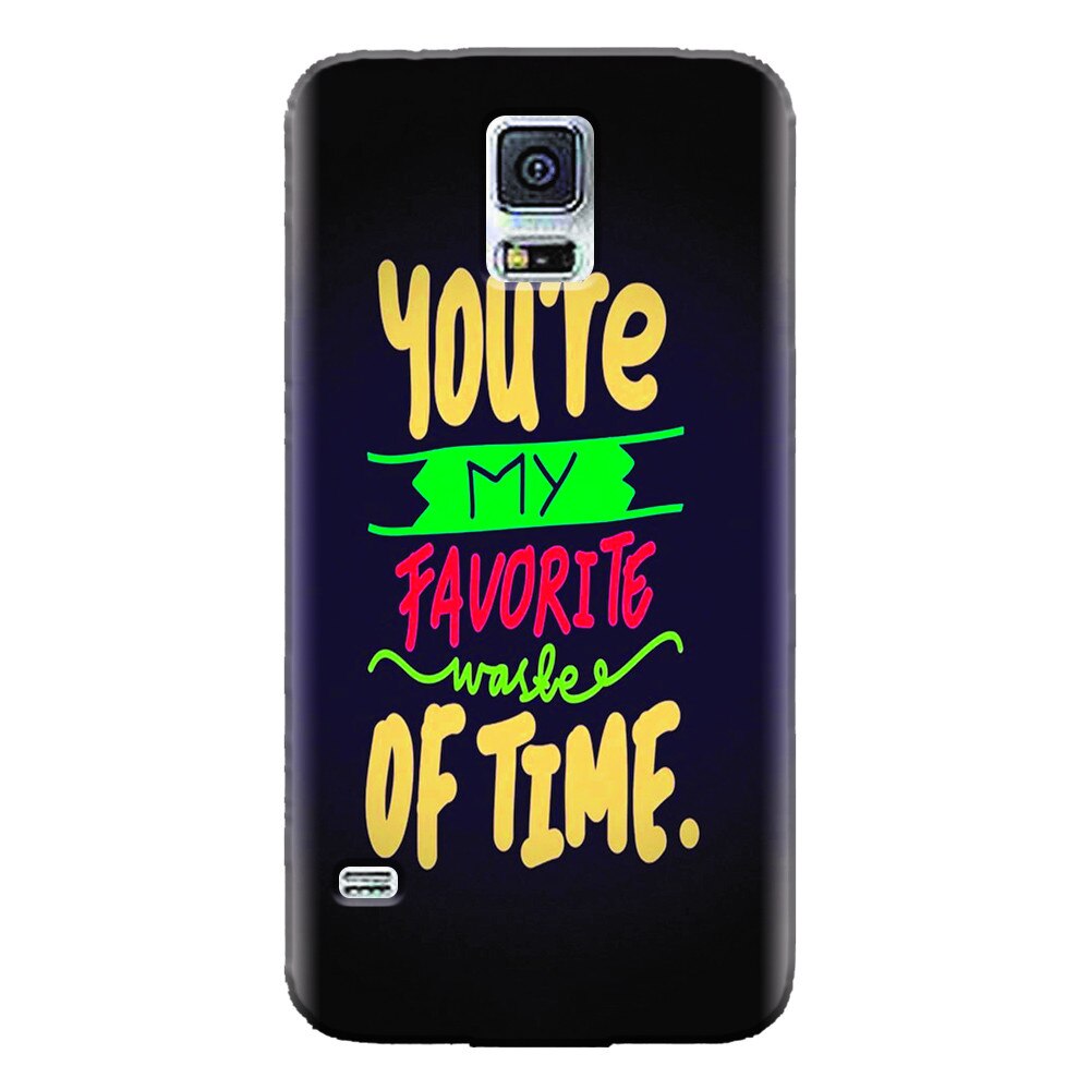 Husa silicon pentru Samsung Galaxy S5 Mini, My Favorite Waste Of Time