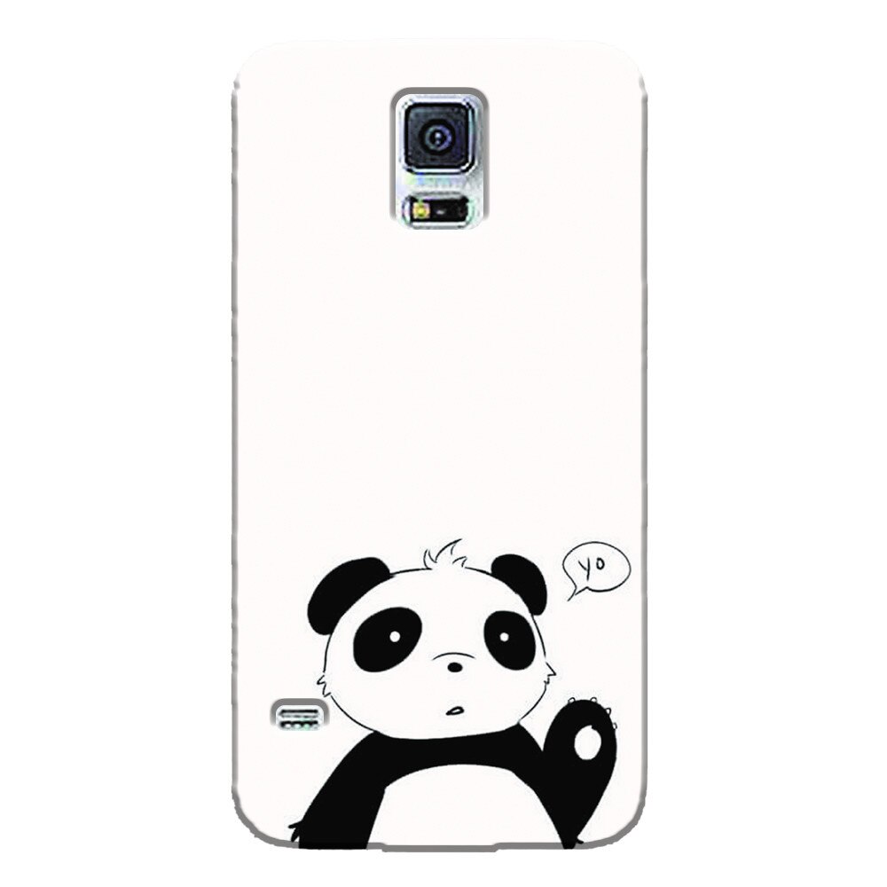 Husa silicon pentru Samsung Galaxy S5 Mini, Panda Cellphone