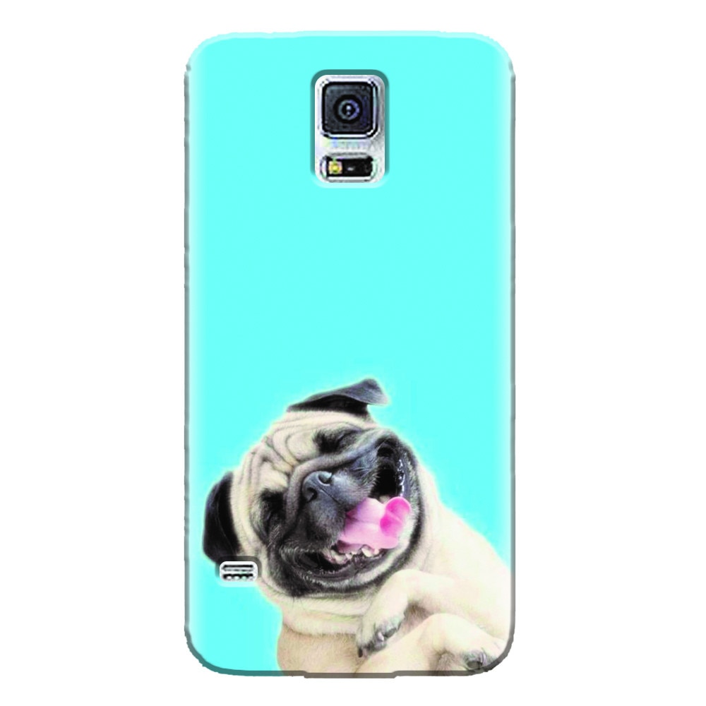 Husa silicon pentru Samsung Galaxy S5 Mini, Happy Dog