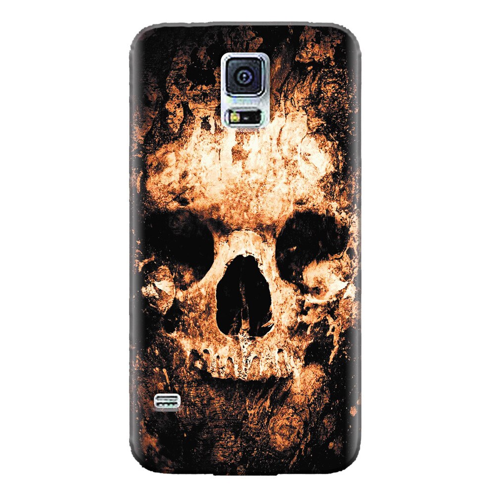 Husa silicon pentru Samsung Galaxy S5 Mini, Zombie Skull