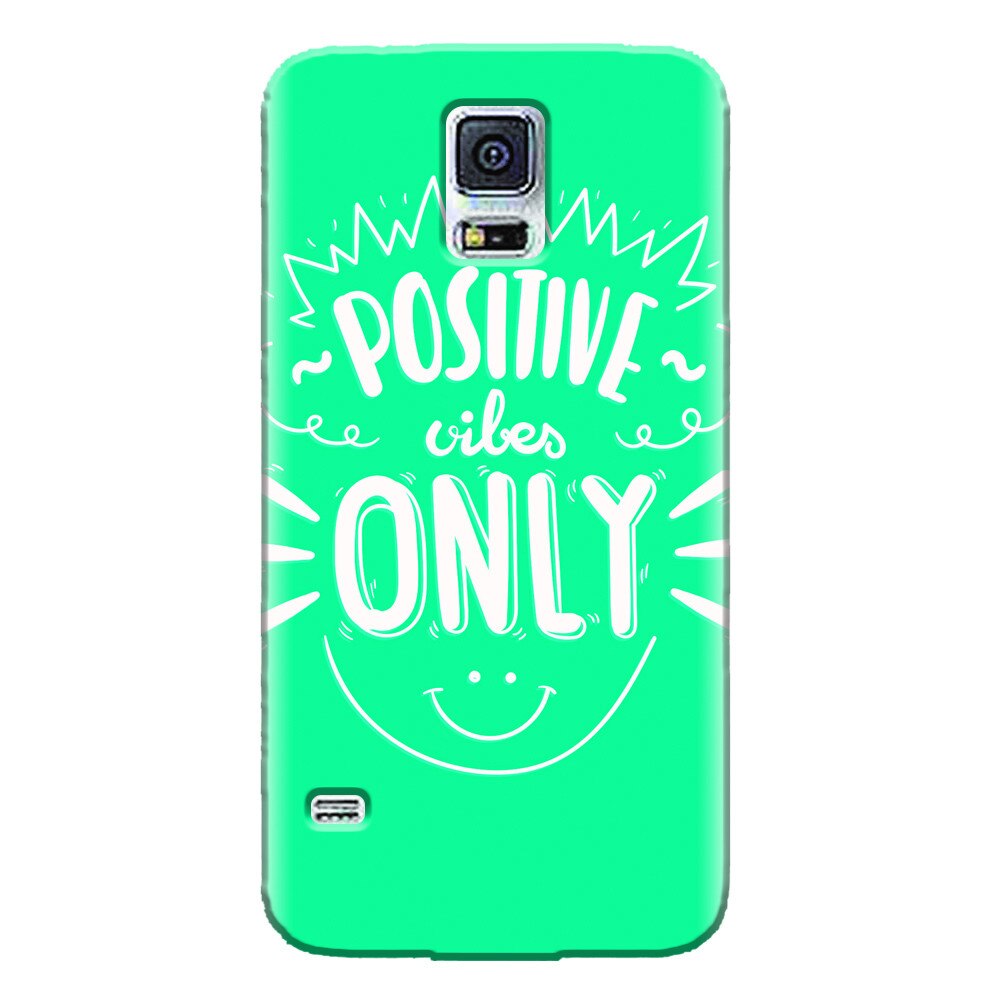 Husa silicon pentru Samsung Galaxy S5 Mini, Positive Vibes