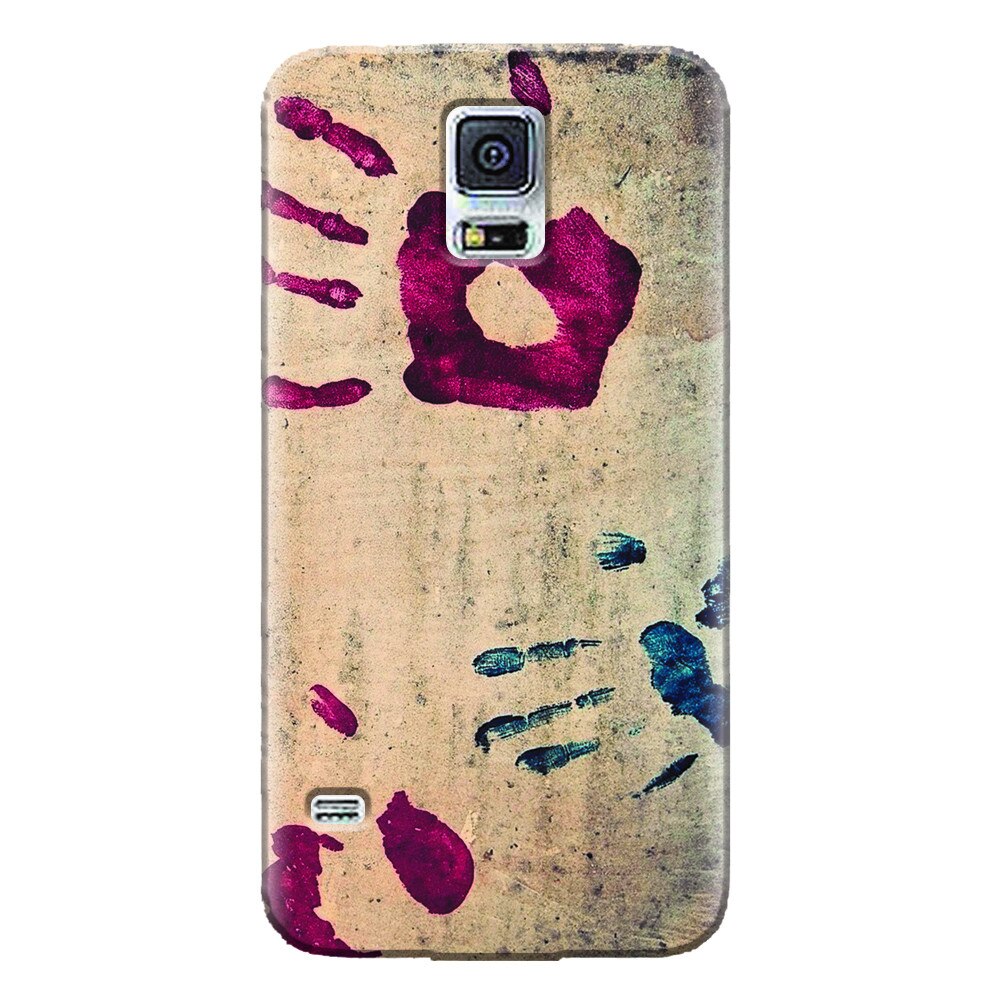 Husa silicon pentru Samsung Galaxy S5 Mini, Handprints